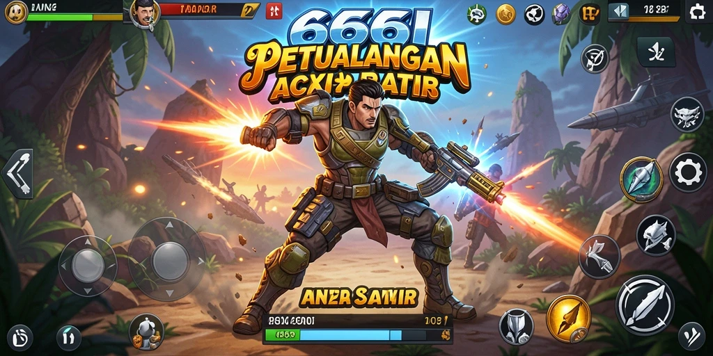 Screenshot gameplay 666I menampilkan aksi seru dan grafis canggih.