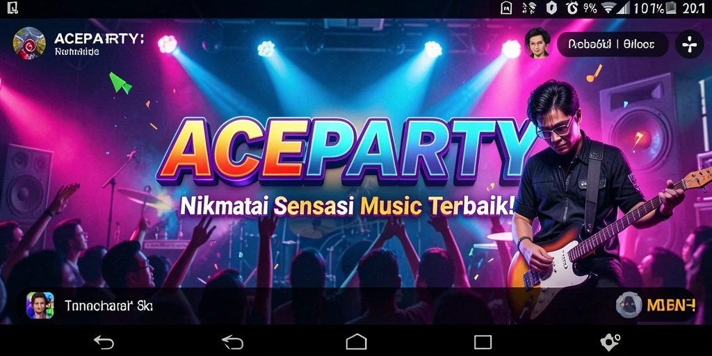 Tampilan gameplay ACEPARTY yang seru dan interaktif.