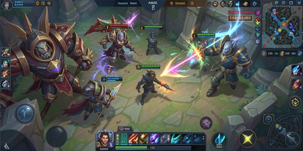 Tangkapan layar gameplay ASG55 yang menampilkan aksi pertempuran seru.