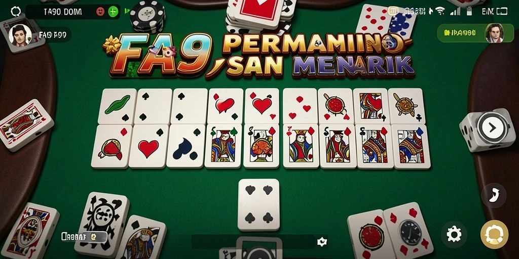 Tampilan gameplay menarik dari permainan Domino FA99.