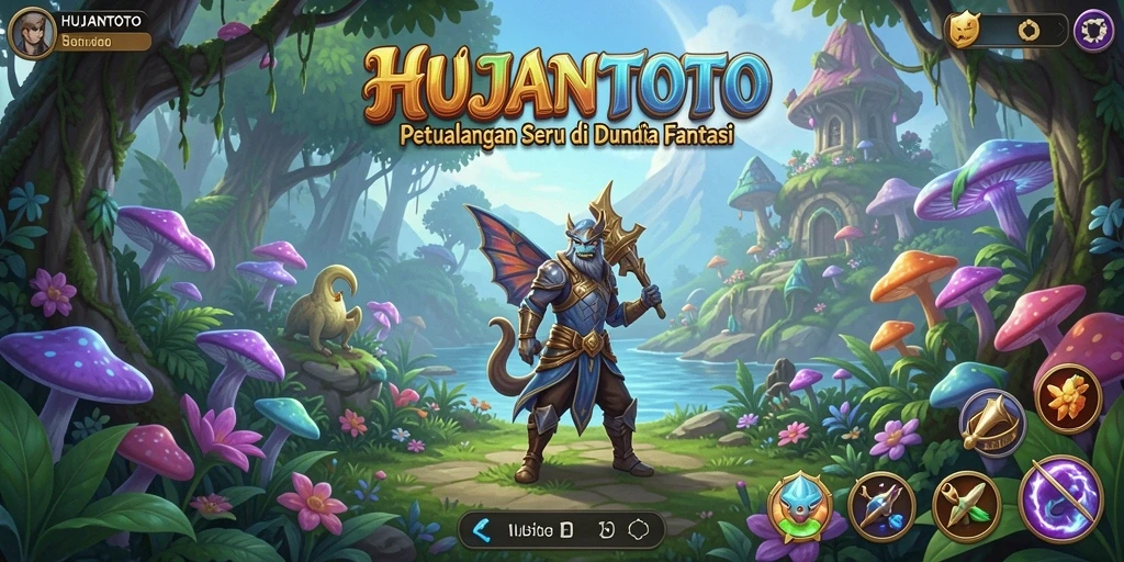 Tampilan gameplay HUJANTOTO dengan visual menakjubkan di dunia petualangan.