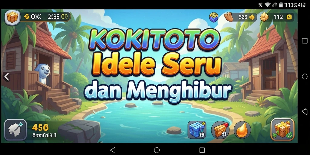 Tampilan gameplay KOKITOTO yang mengasyikkan dan penuh warna.