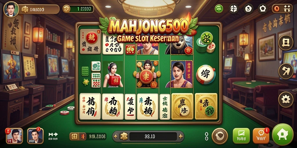 Screenshot MAHJONG500 menampilkan gameplay slot yang seru dan menarik.