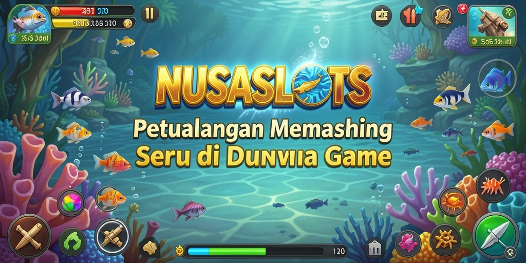 Gameplay NUSASLOTS yang menampilkan momen memancing seru dan grafis menarik.