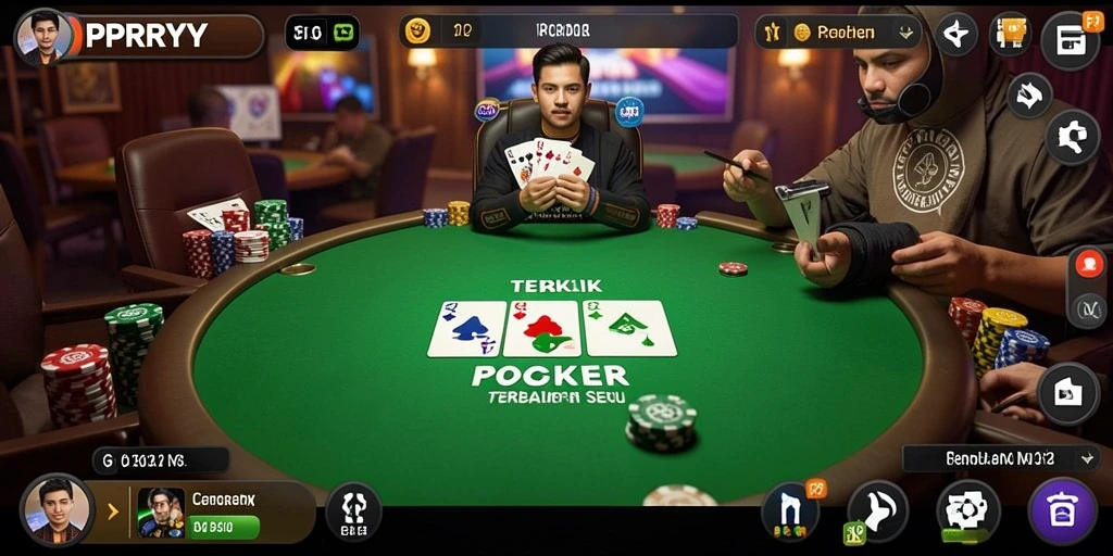 Tampilan gameplay poker yang seru dan mendebarkan di PPRRYY.
